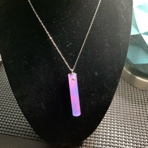 Handcrafted glow in the dark kids necklace.